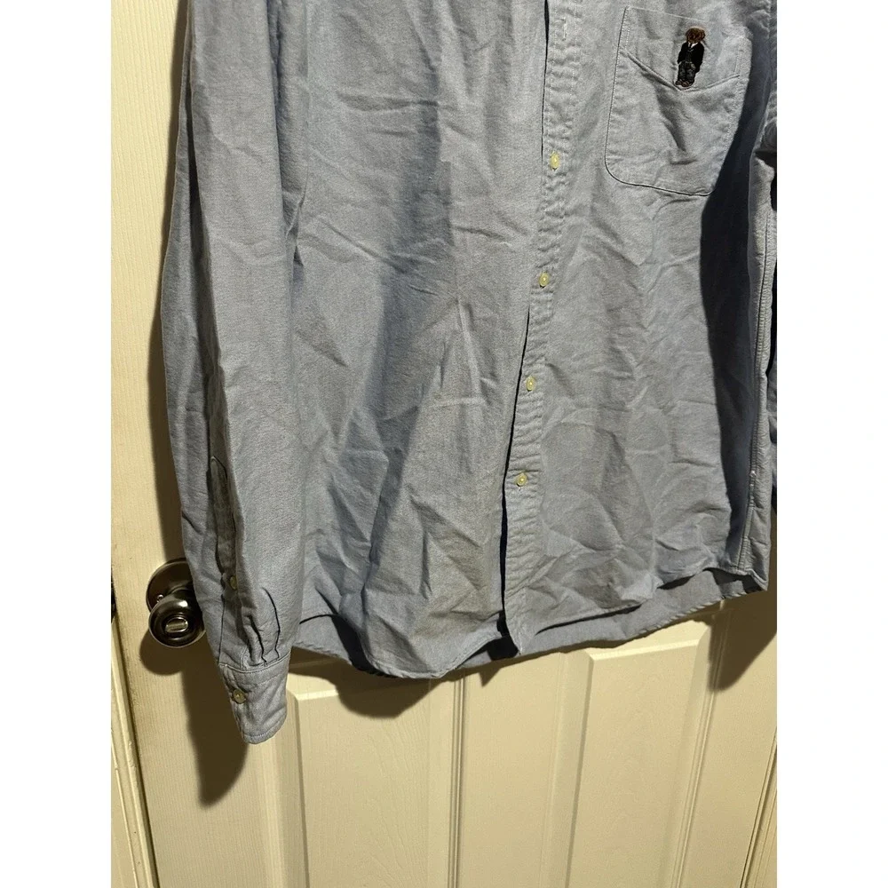 a Polo Ralph Lauren Classic Fit Polo Bear light blue oxford button-up shirt L